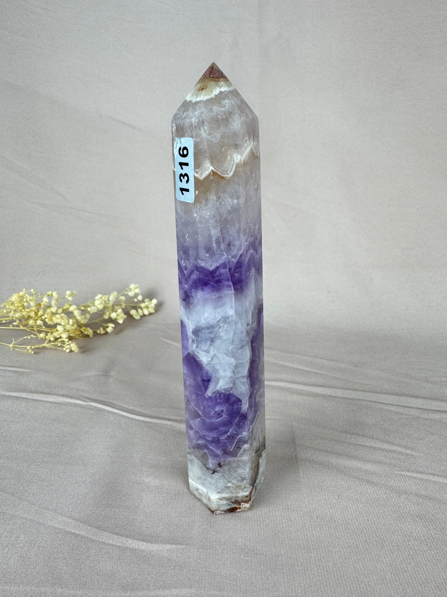 Amethist met crazylace agaat toren #1316