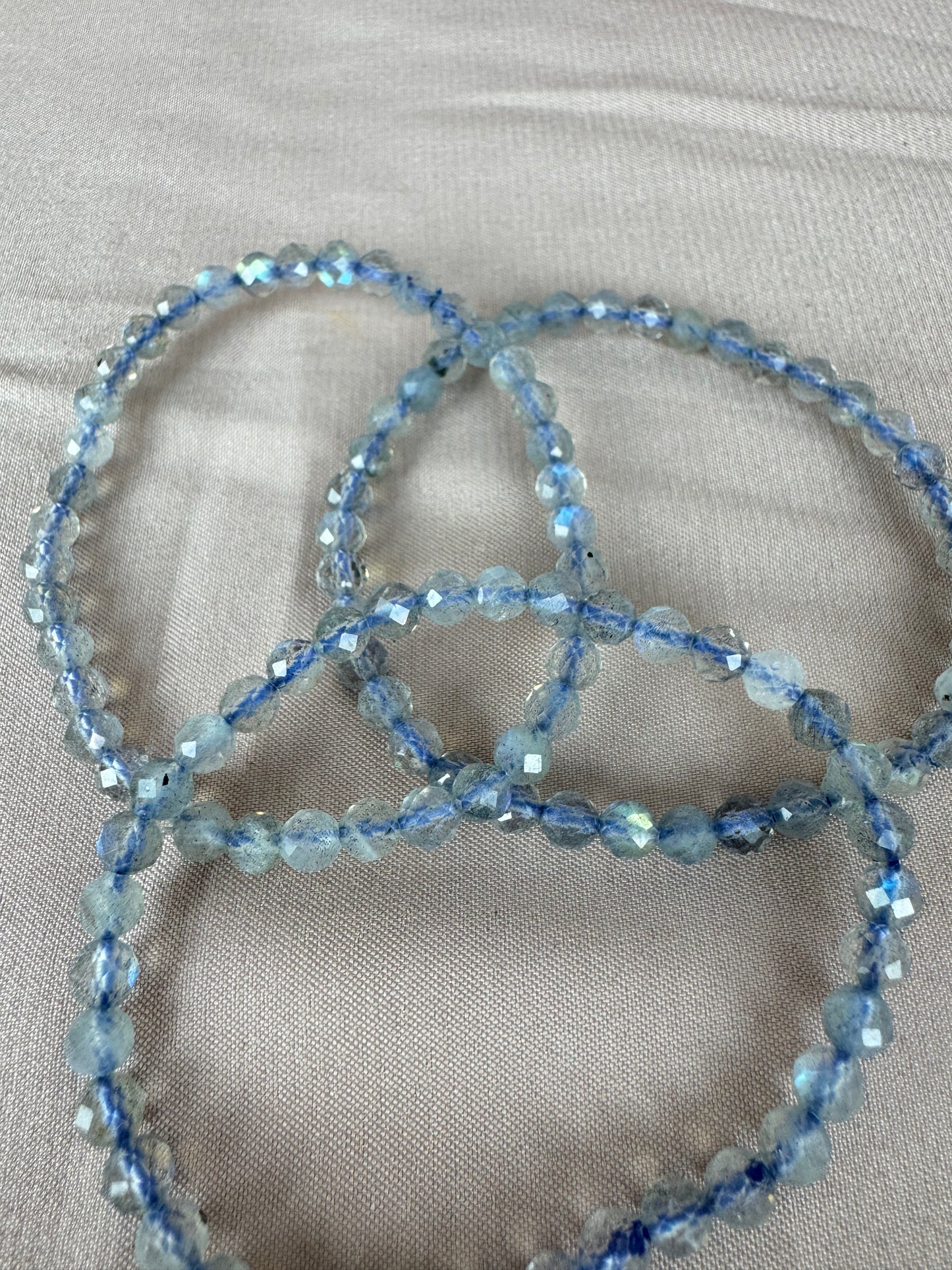 Armbanden Facet geslepen 4mm KLEIN