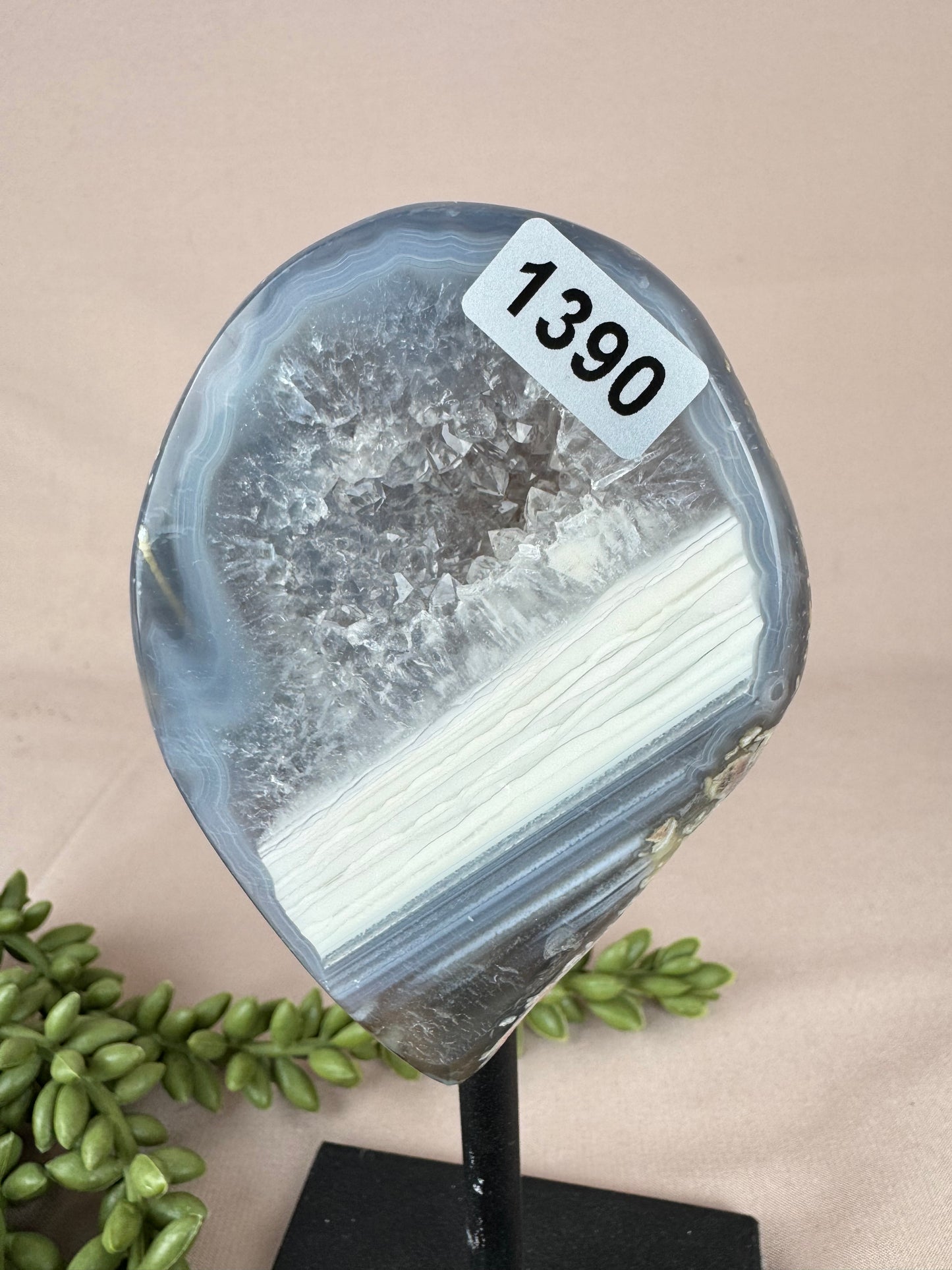 Agaat op standaard #1390