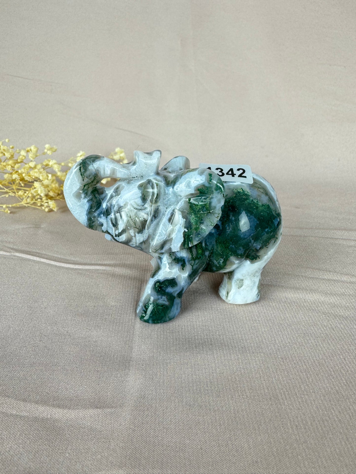 Mos agaat olifant #1342