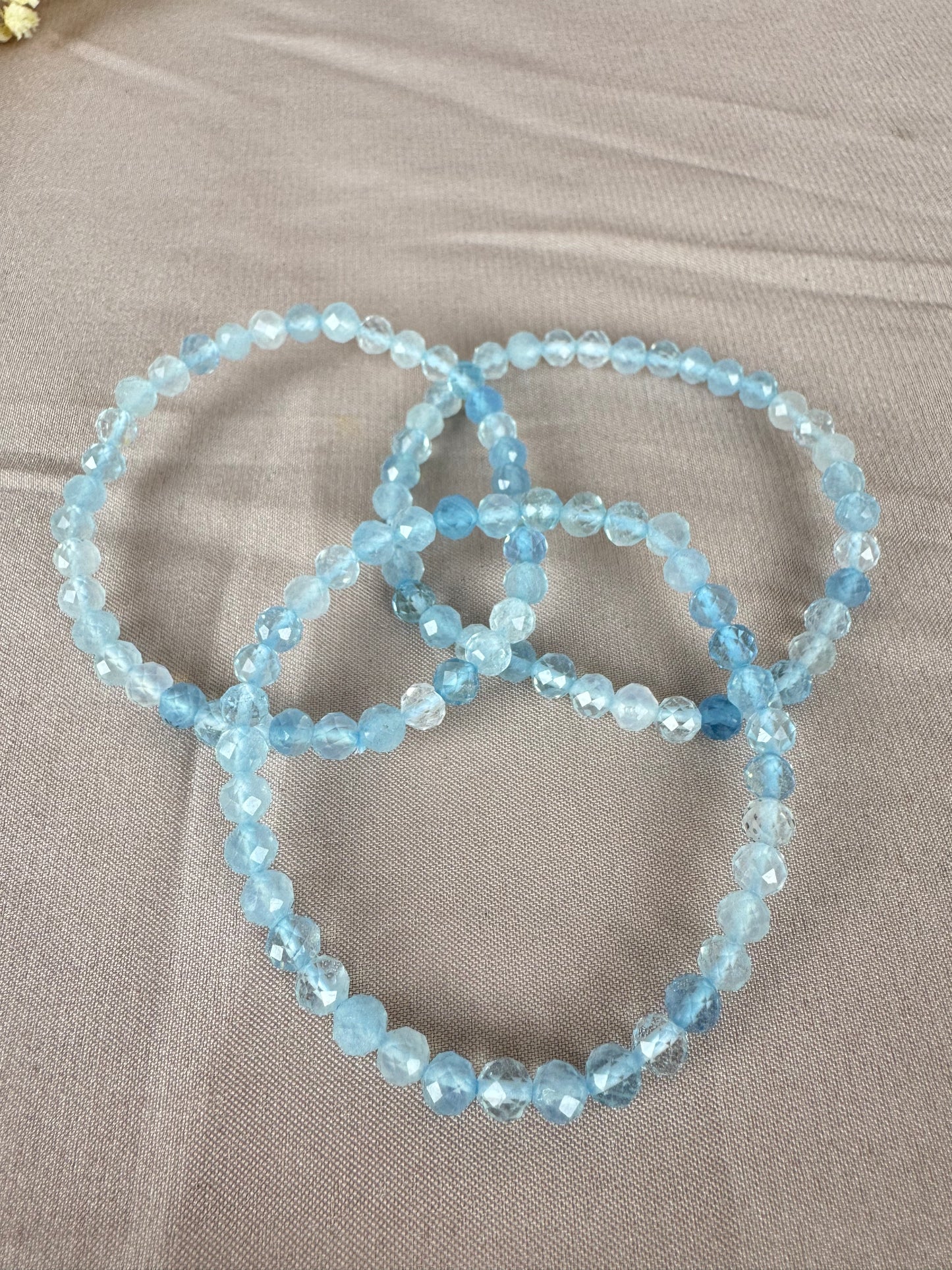 Armbanden Facet geslepen 4mm KLEIN