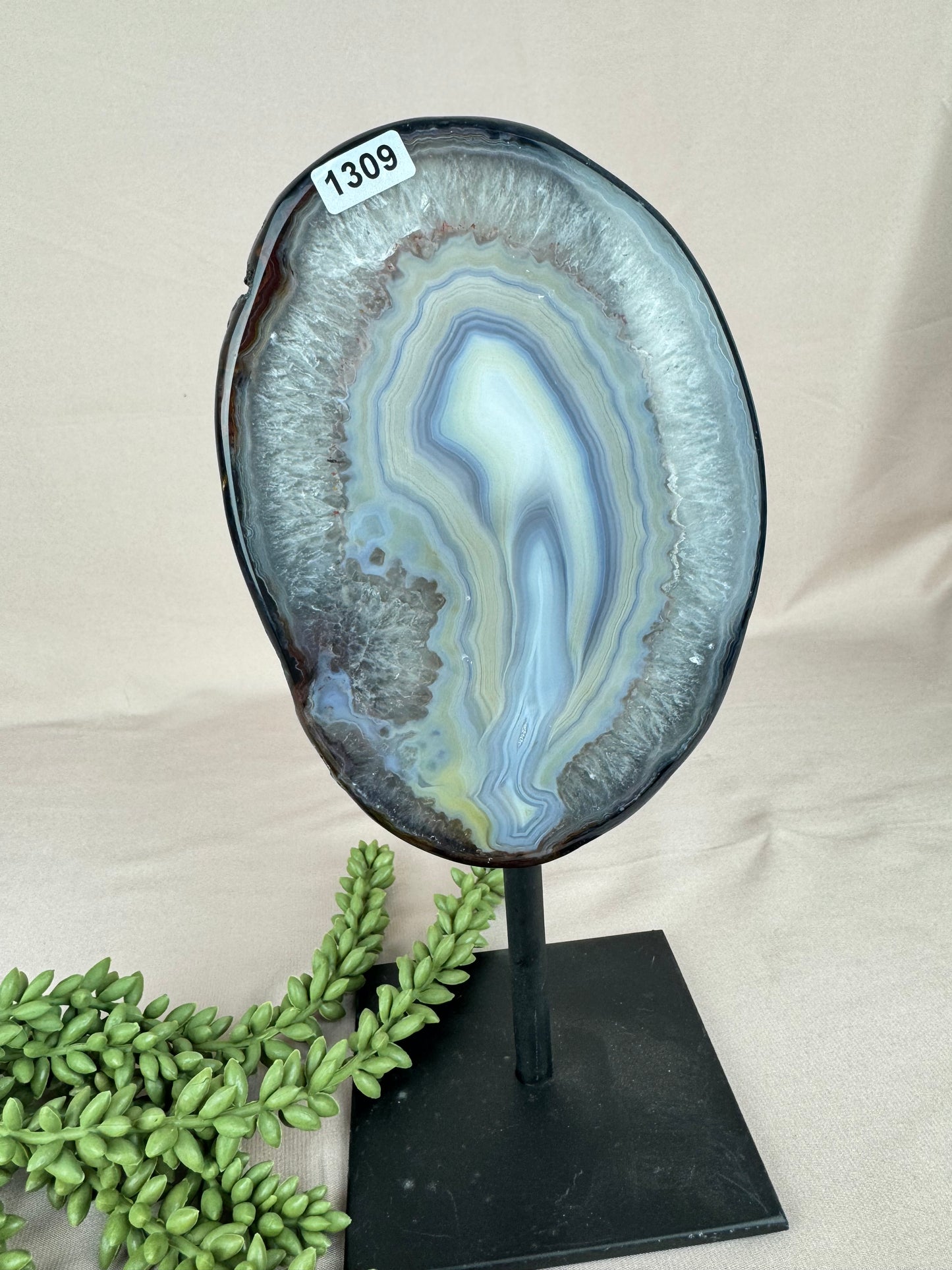 Agaat op standaard #1309