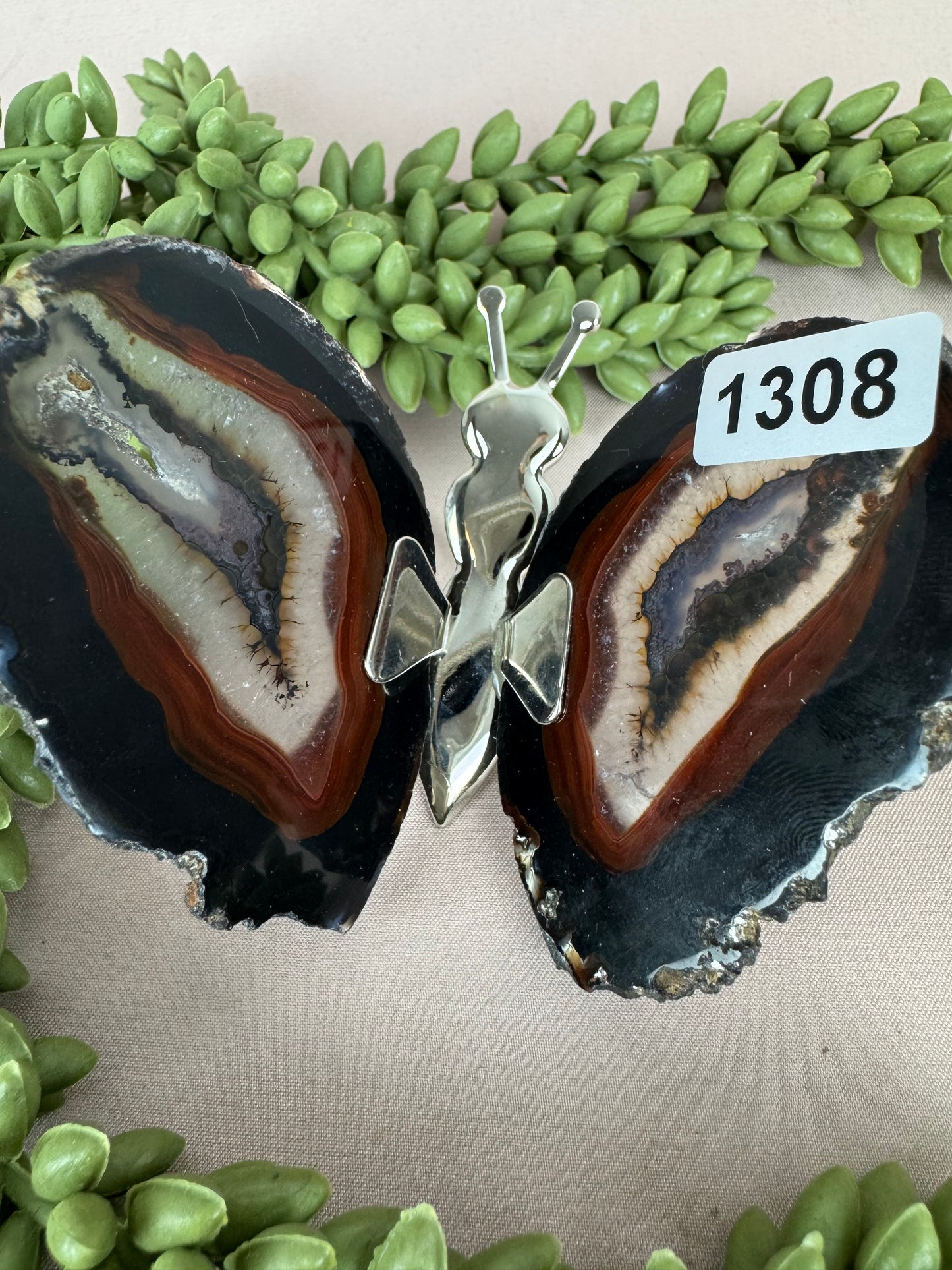 Agaat vlinder #1308