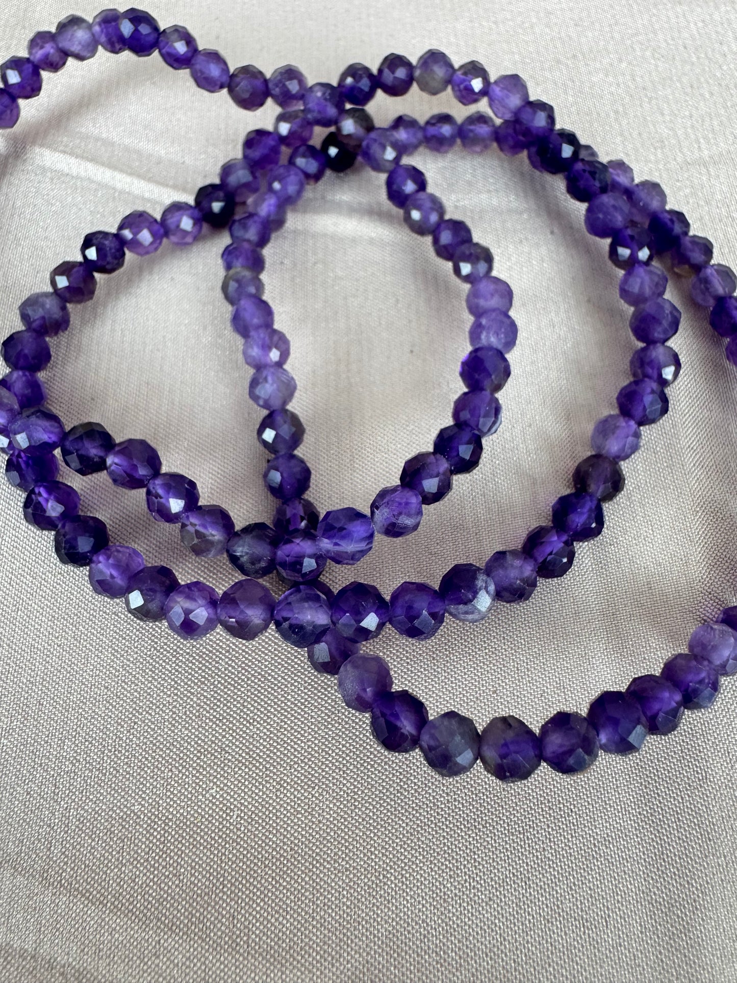 Armbanden Amethist Facet geslepen