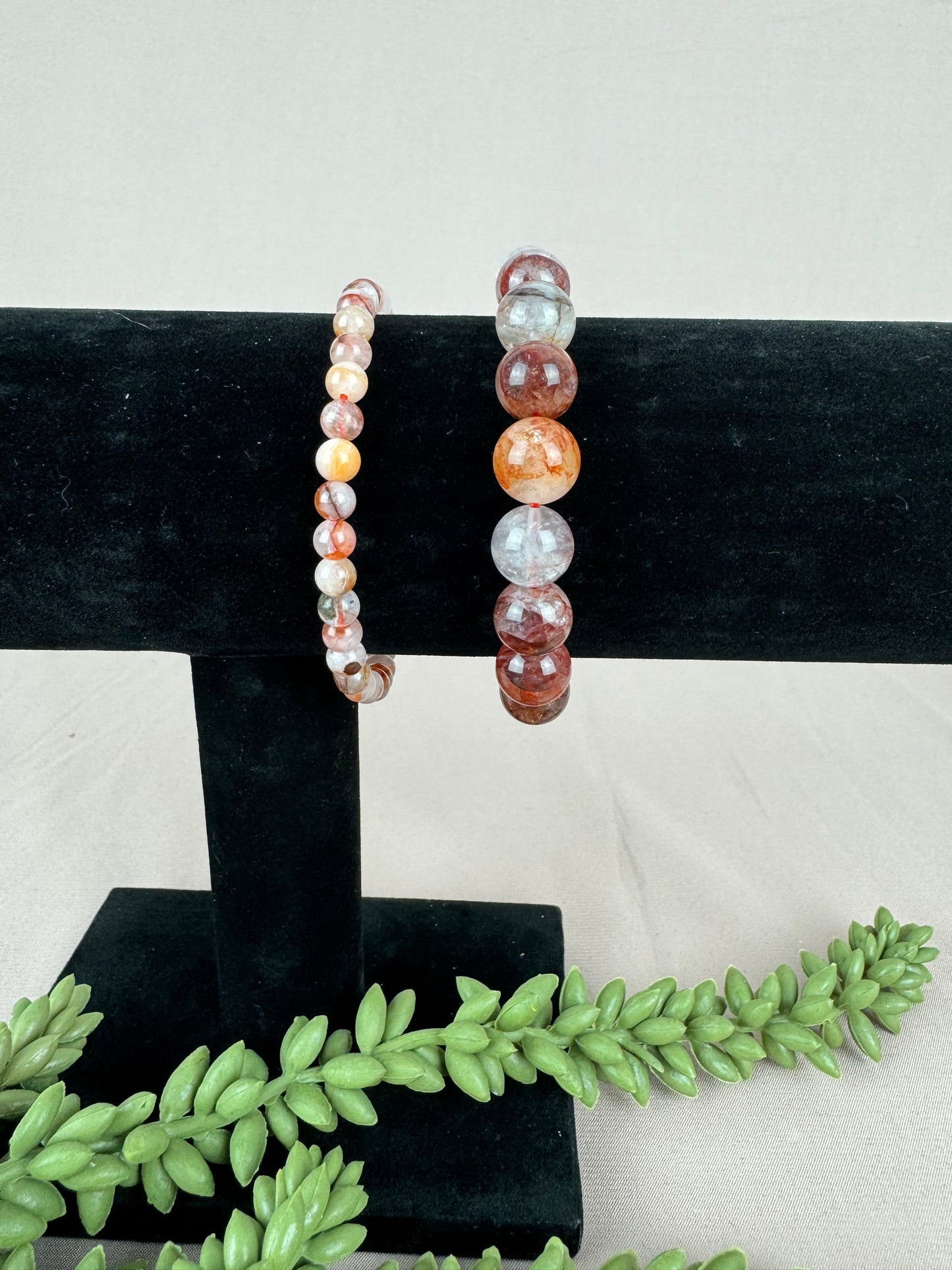 Armbanden Vuurkwarts / Hematoïde kwarts