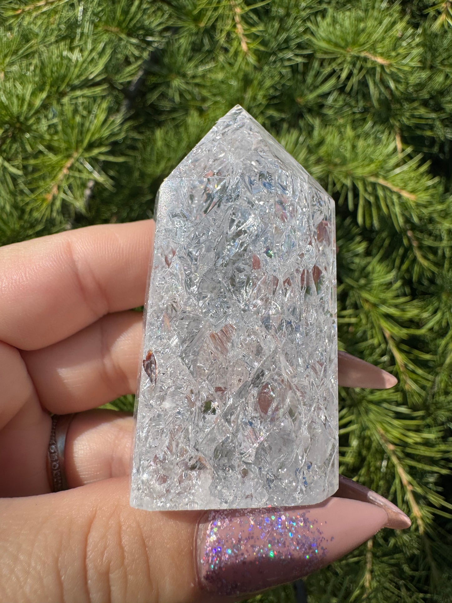 Crackle kwarts toren #46