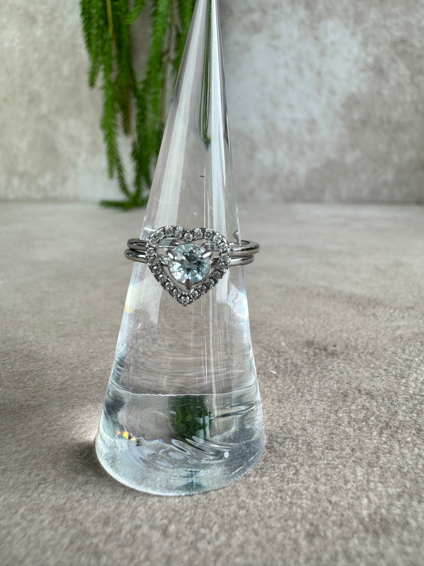 Ring aquamarijn ring zilver 925