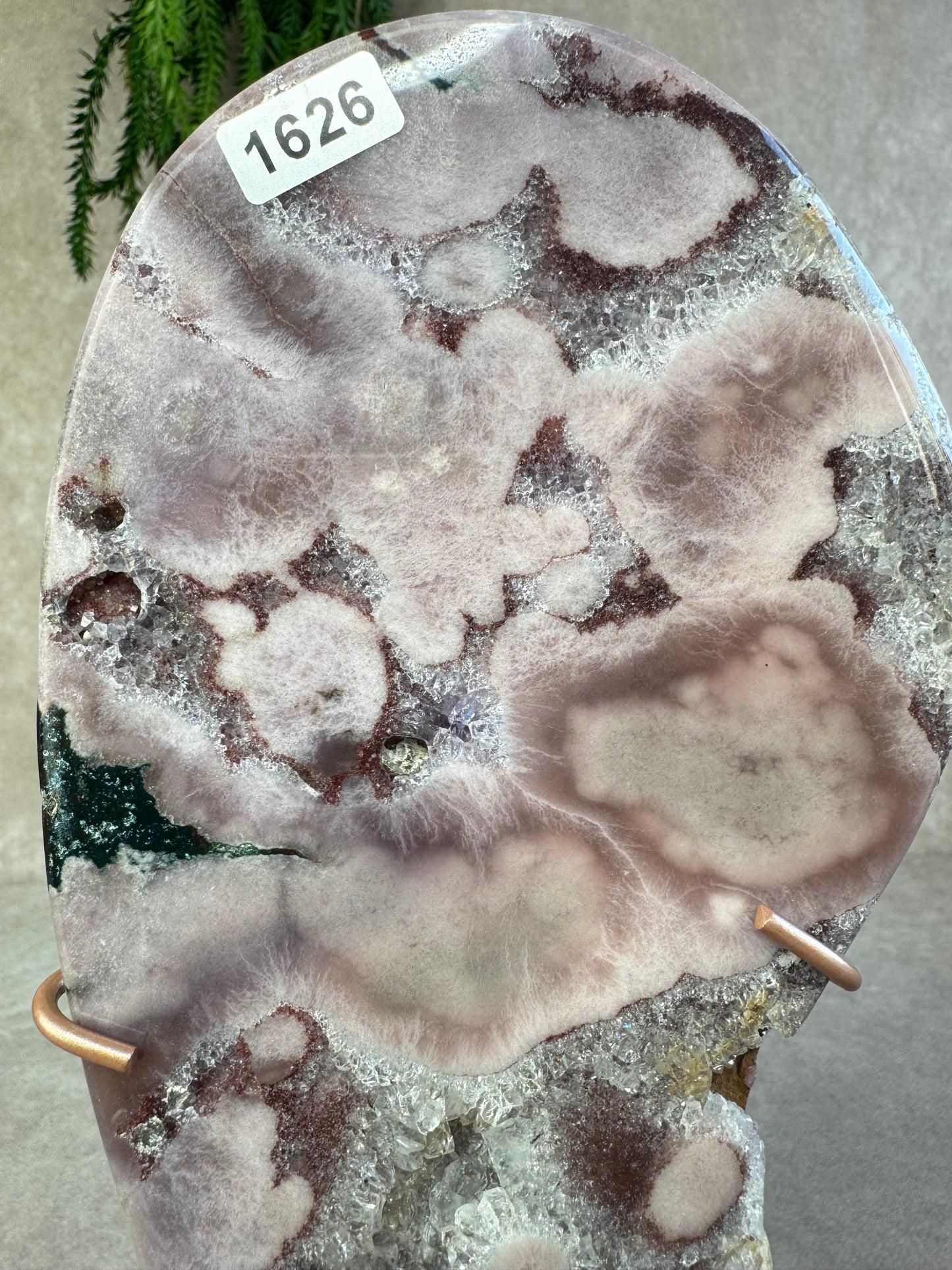Roze amethist slab #1626