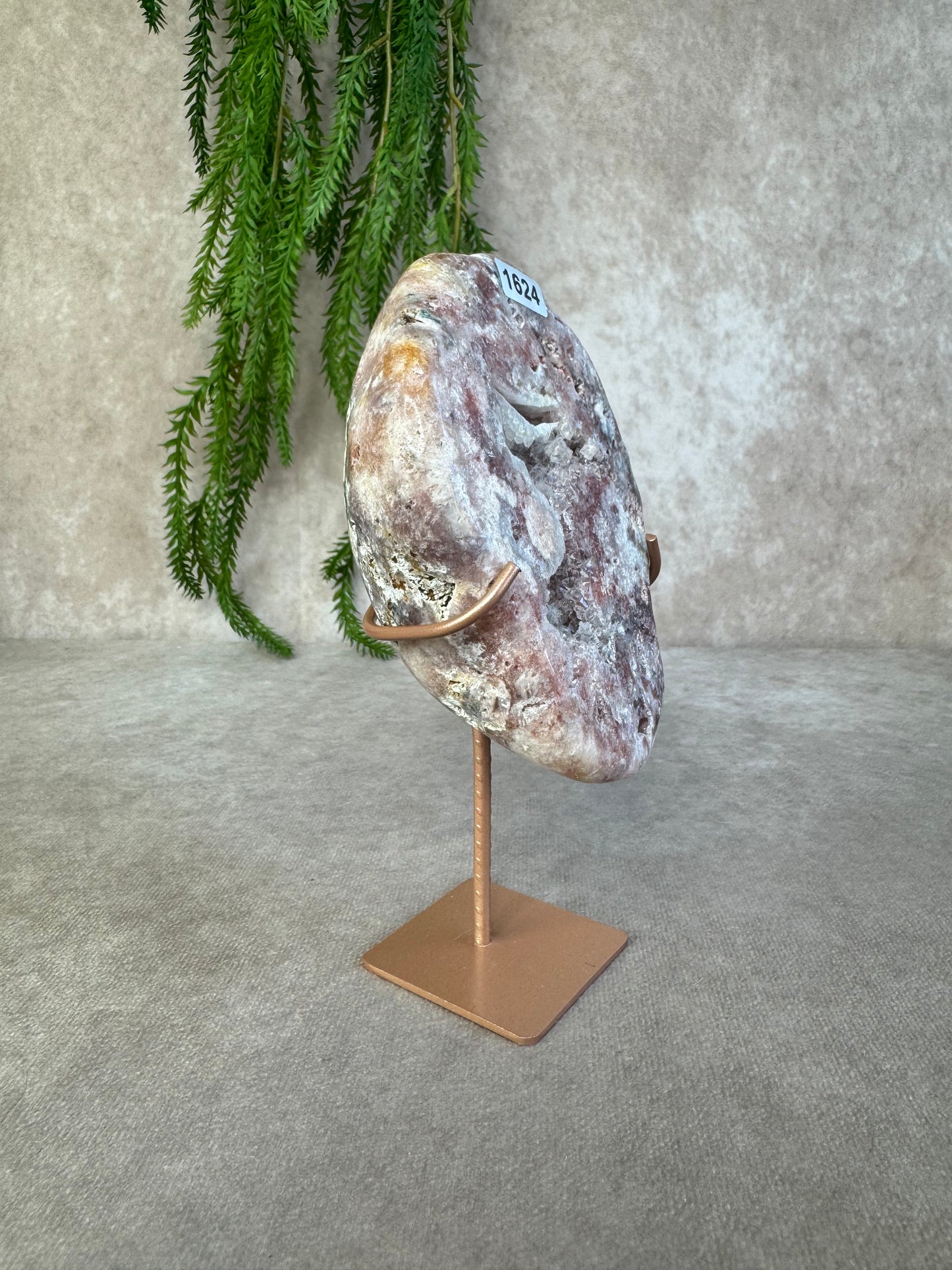 Roze amethist slab #1624