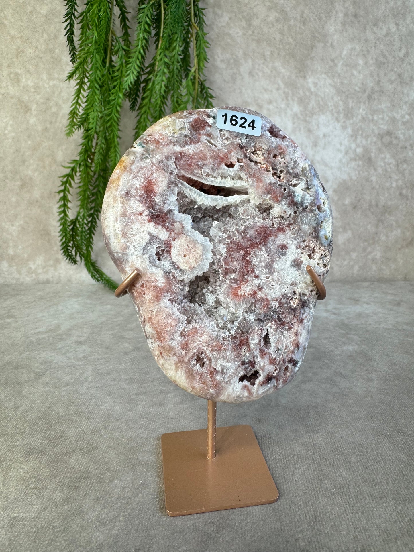Roze amethist slab #1624