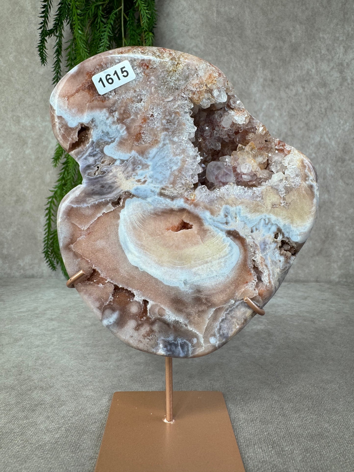 Roze amethist slab #1615