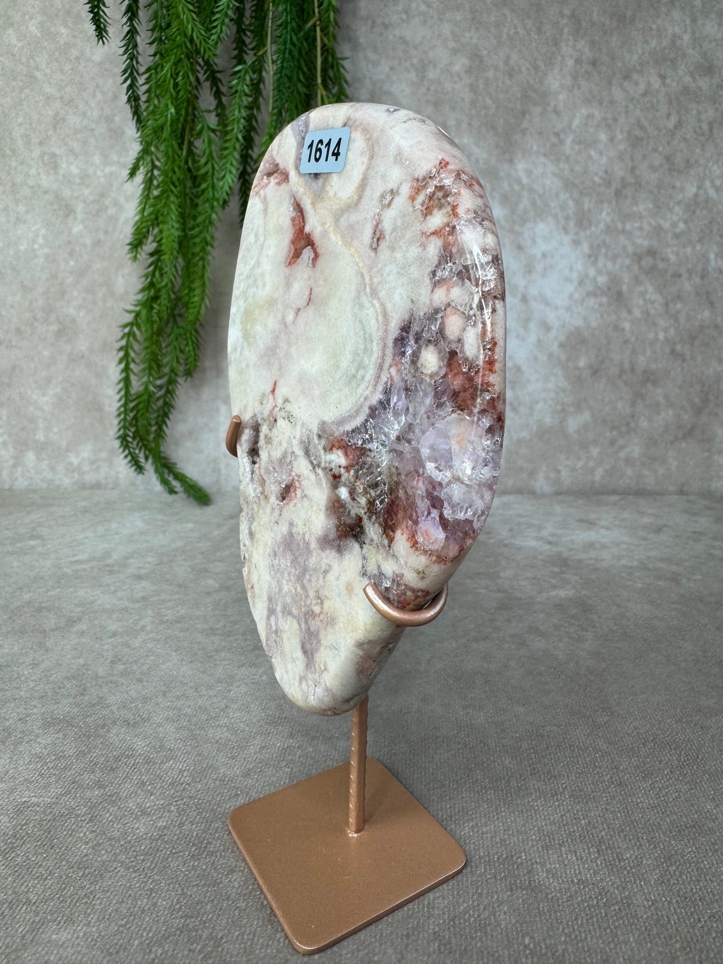 Roze amethist slab #1614