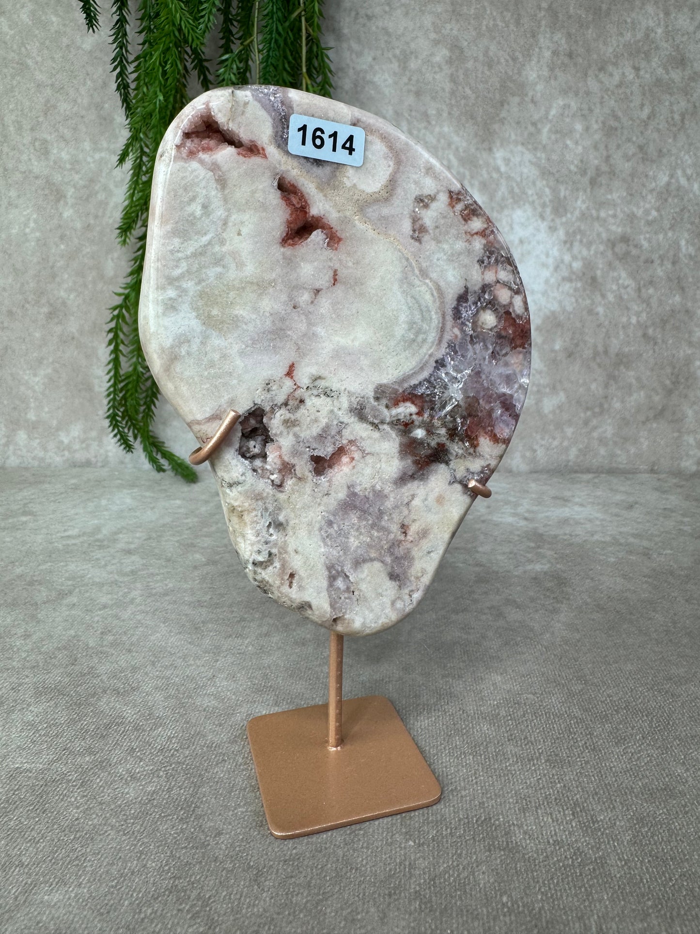 Roze amethist slab #1614