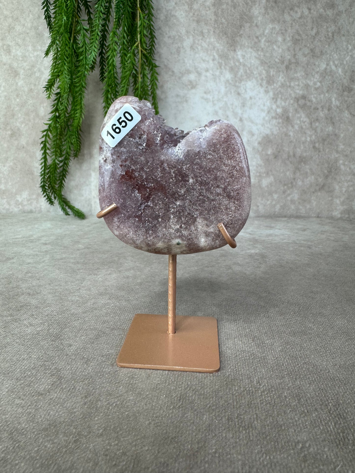 Roze amethist slab #1650