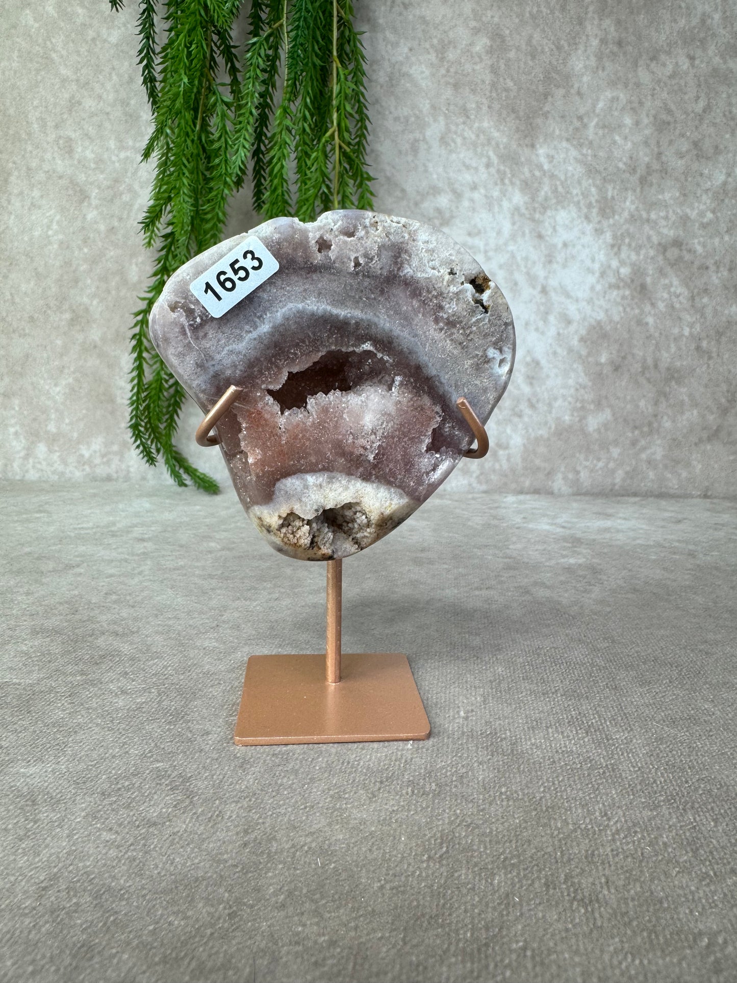 Roze amethist slab #1653