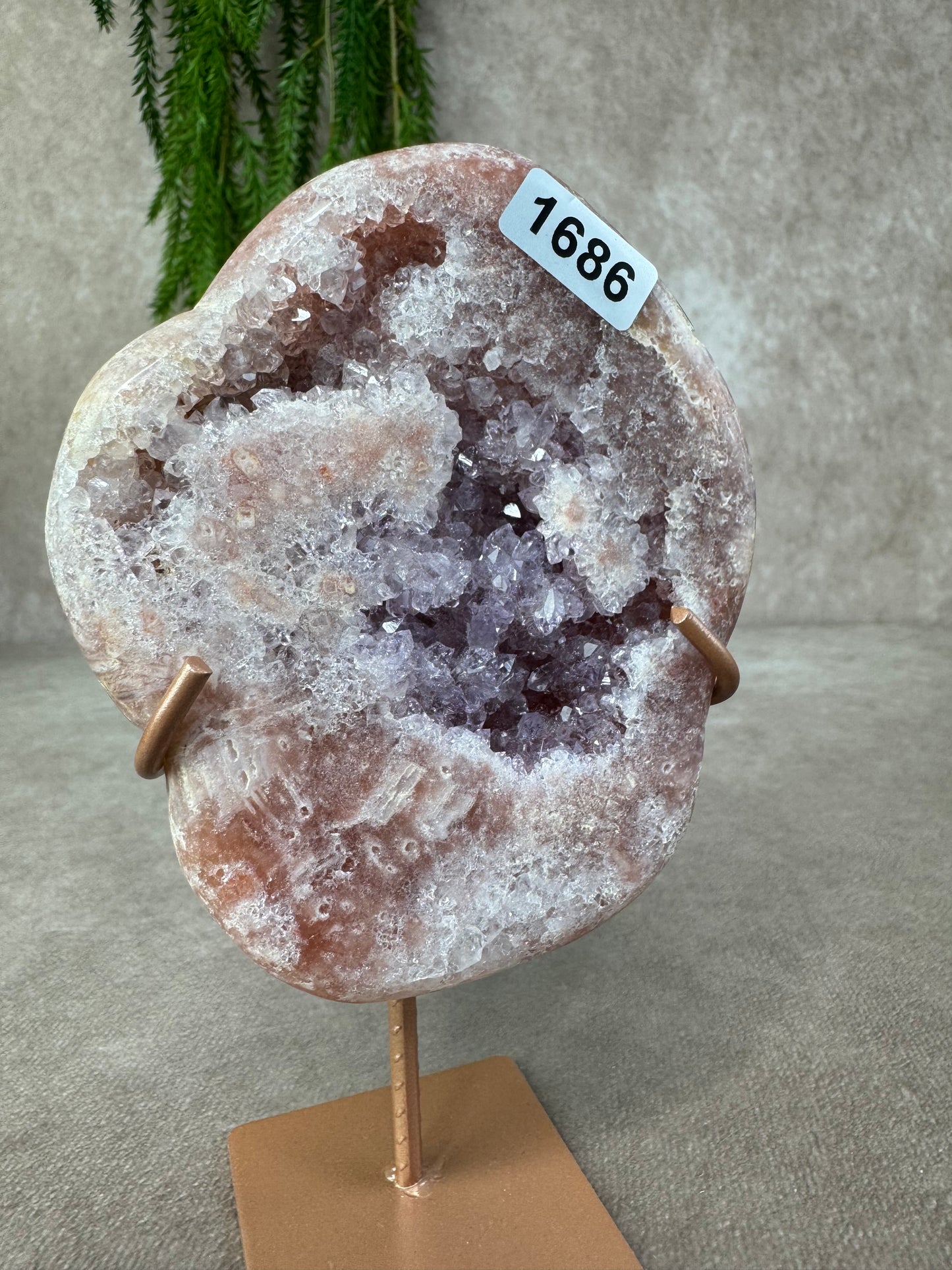 Roze amethist slab #1686