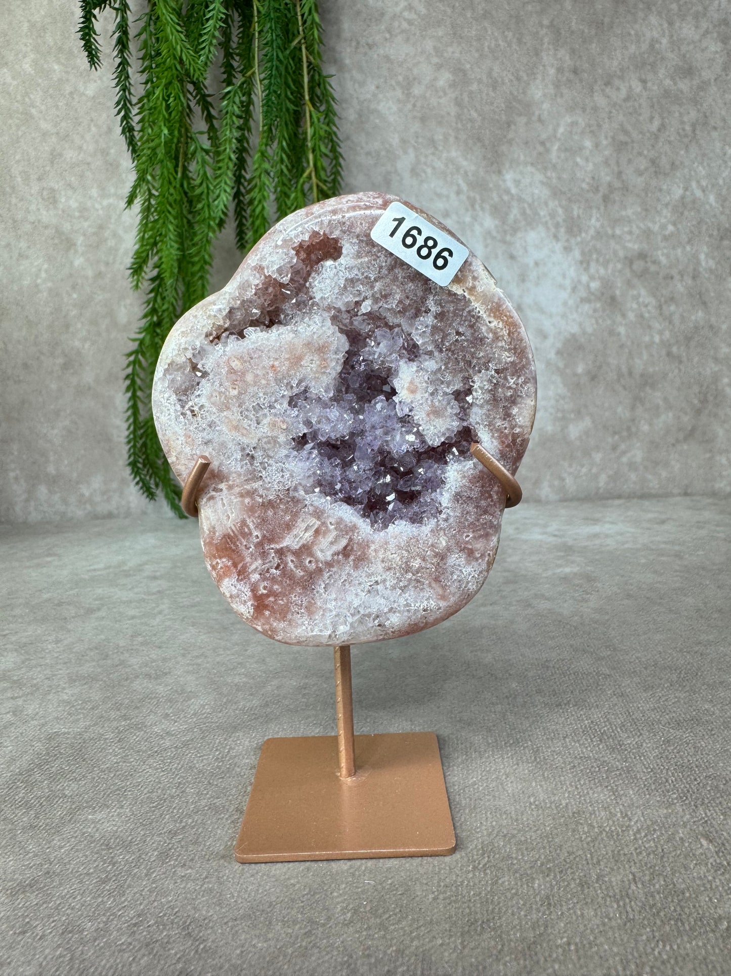 Roze amethist slab #1686