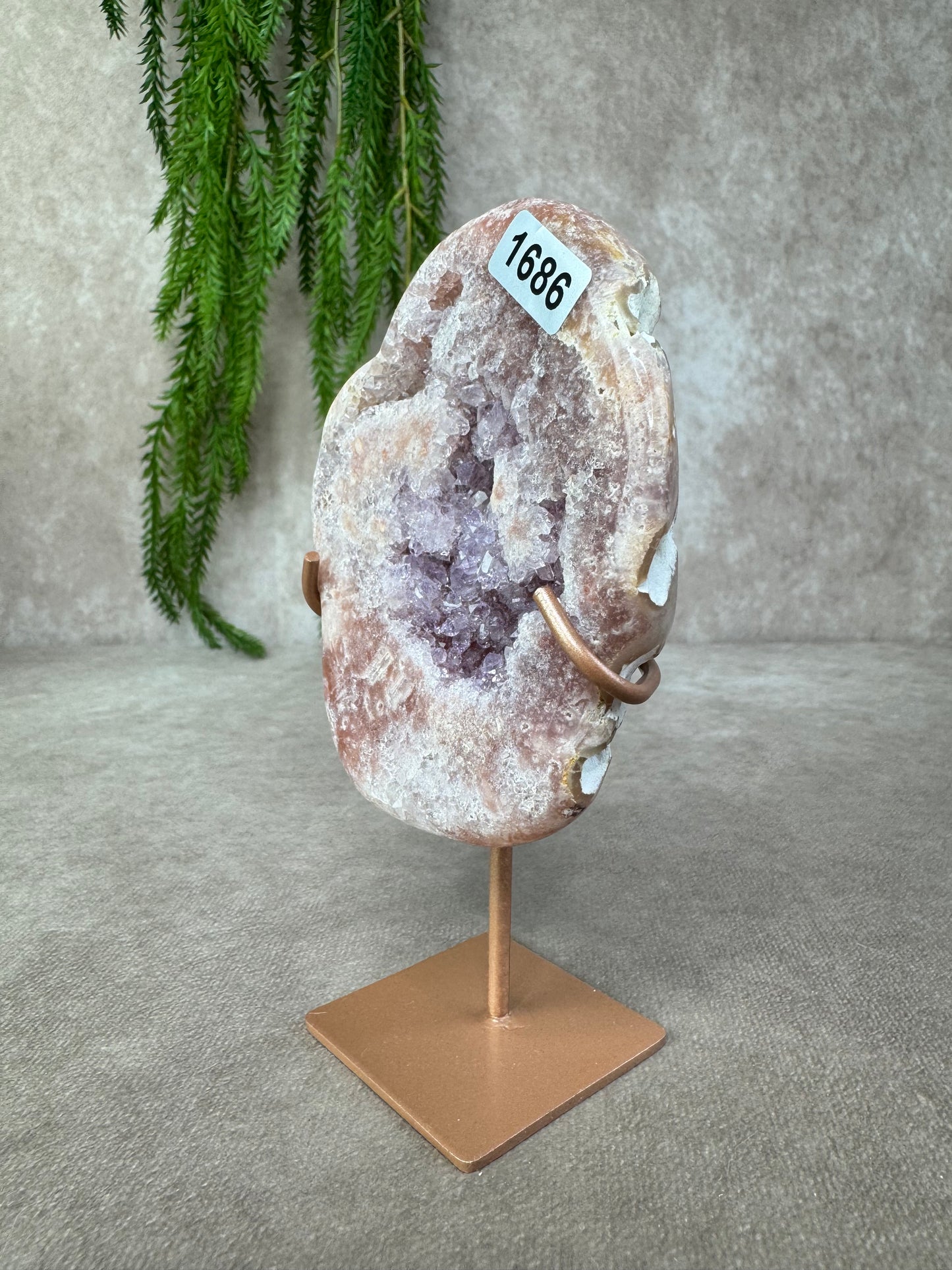 Roze amethist slab #1686