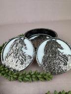 Epoxy paarden onderzetters