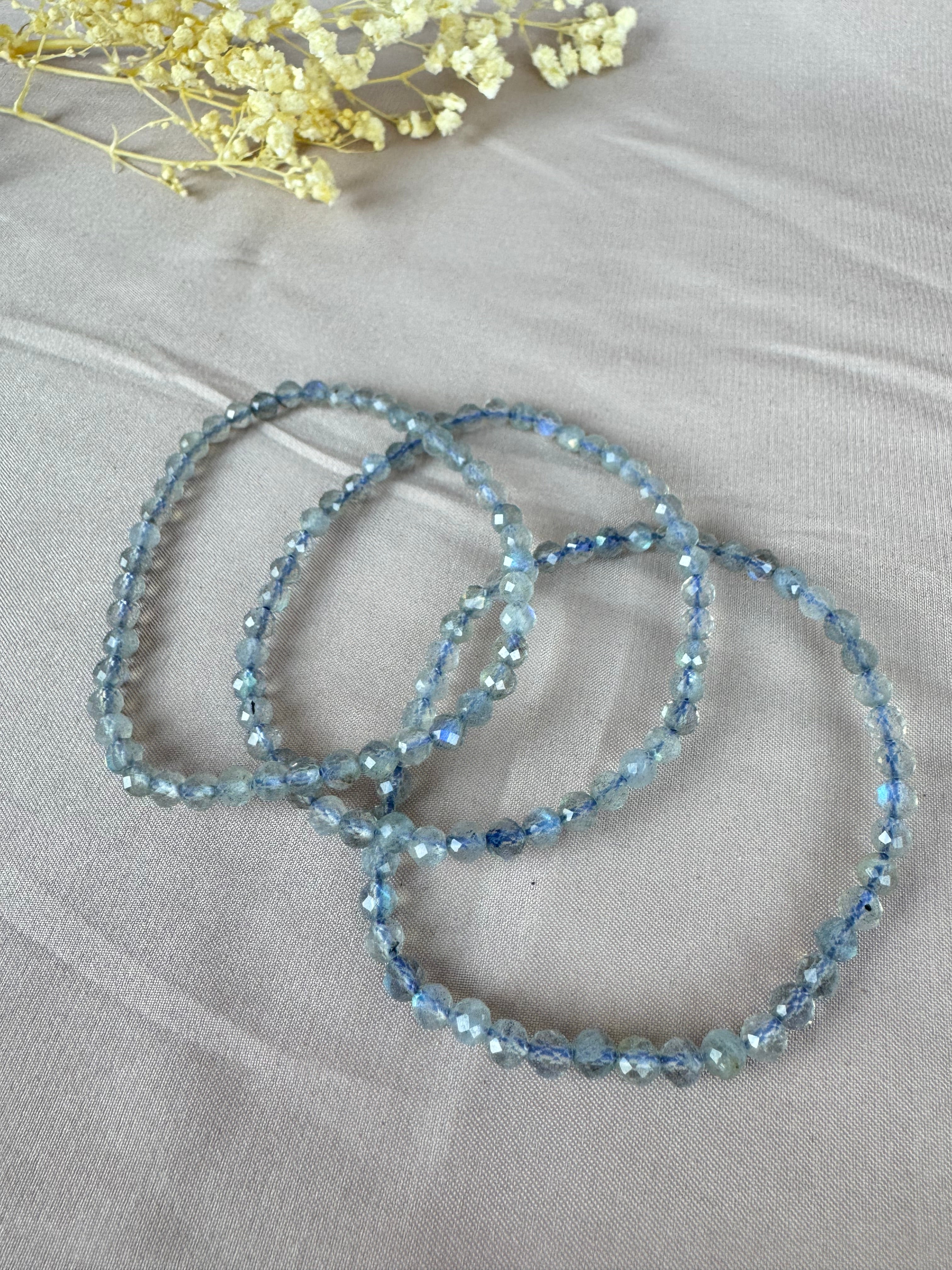 Armbanden Labradoriet Facet 4mm