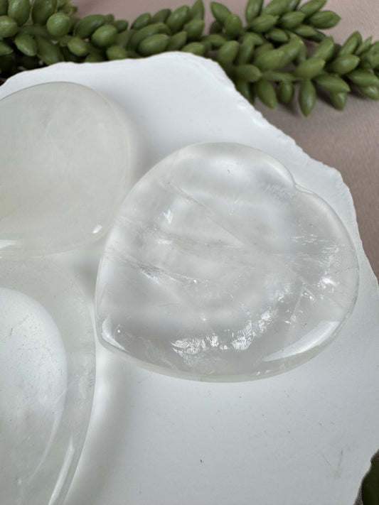 worry stone bergkristal hartje