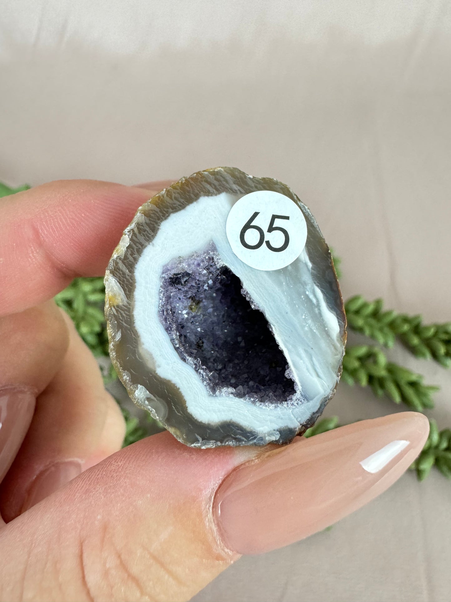 Geode klein met amethist