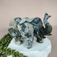 Mos agaat olifant #1347