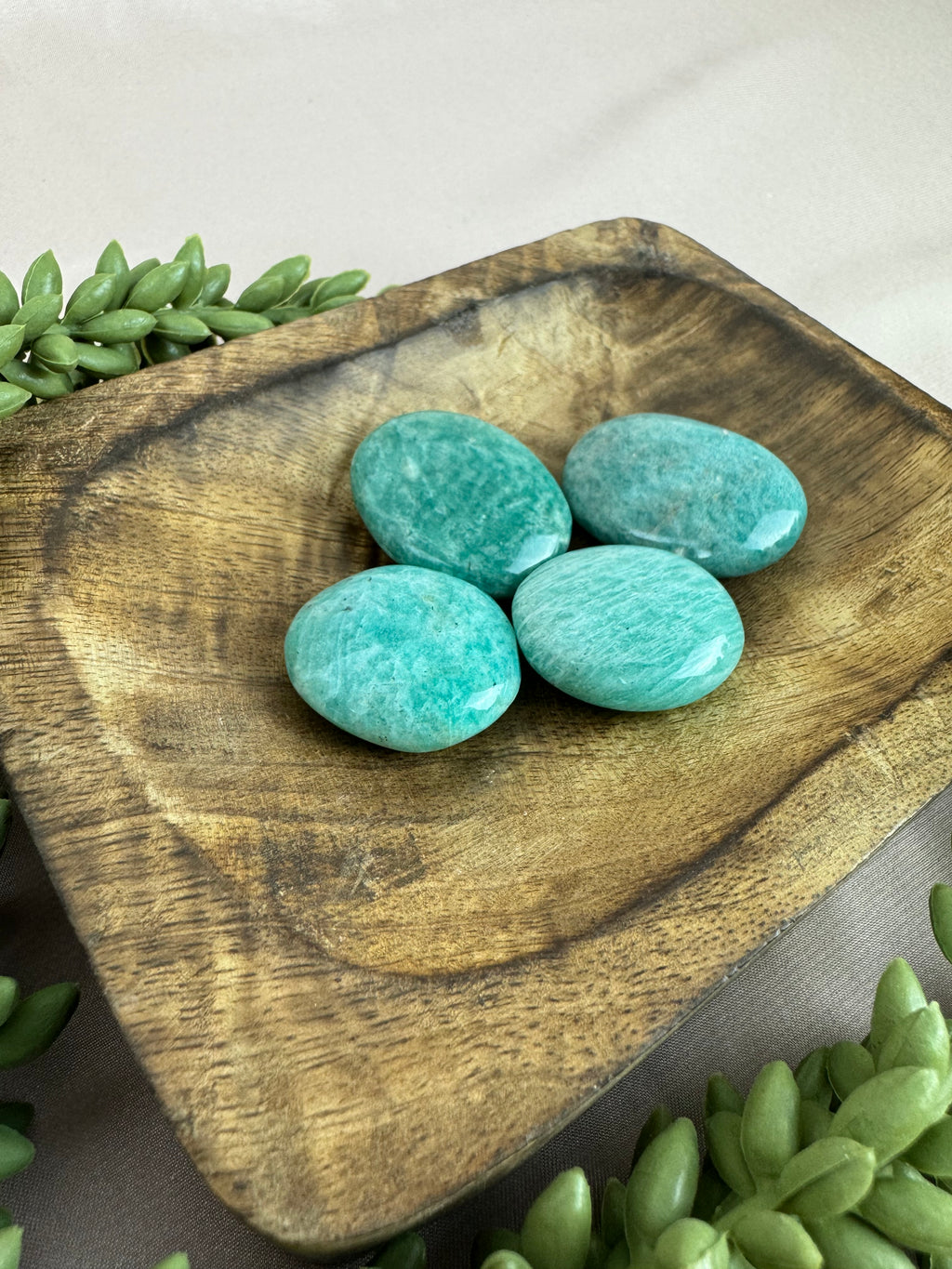 Amazoniet trommelsteen