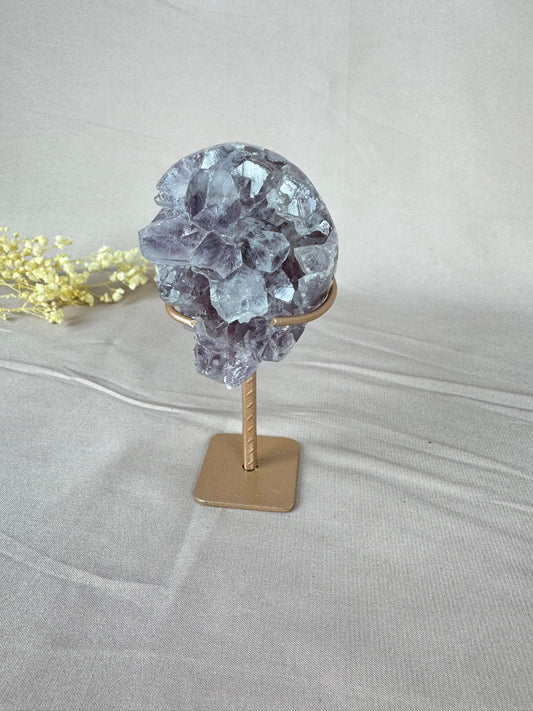 Roze amethist mini op standaard #1439