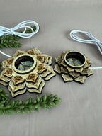 Lotus met verlichting Bolhouder