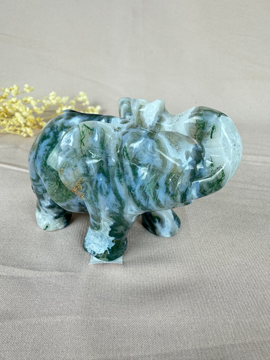 Mos agaat olifant #1342