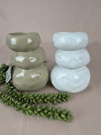 Wax brander Stenen stapel