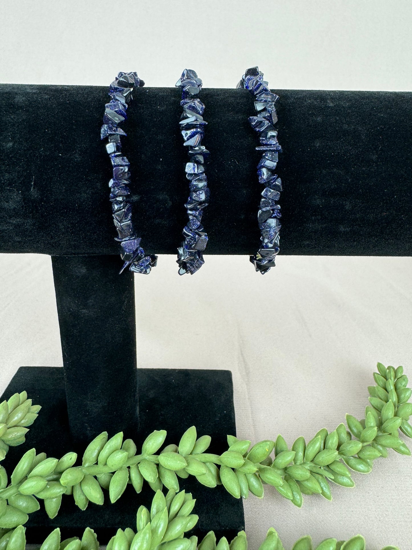 Armbanden Goudsteen blauw