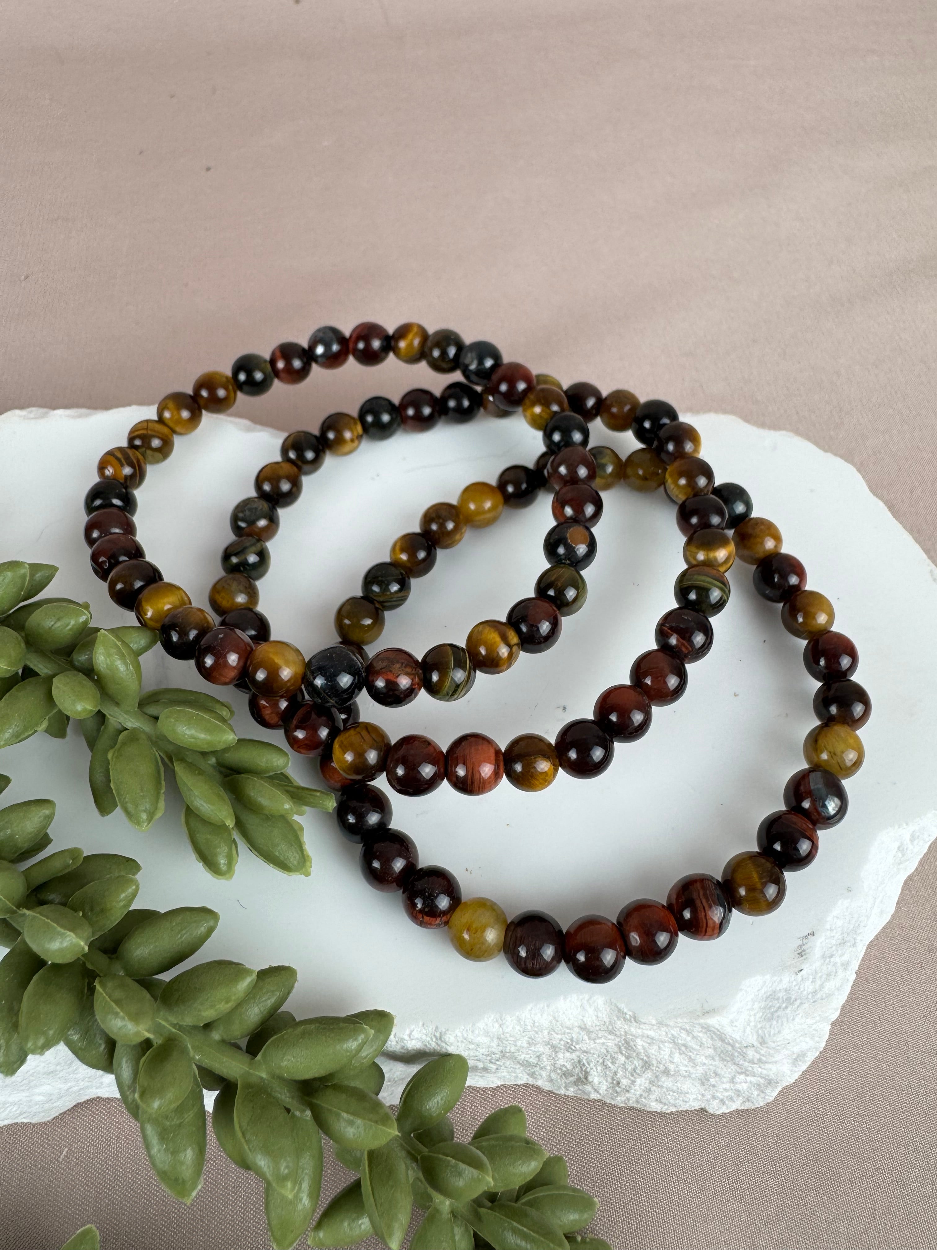 armbanden Tijger oog 3 kleur