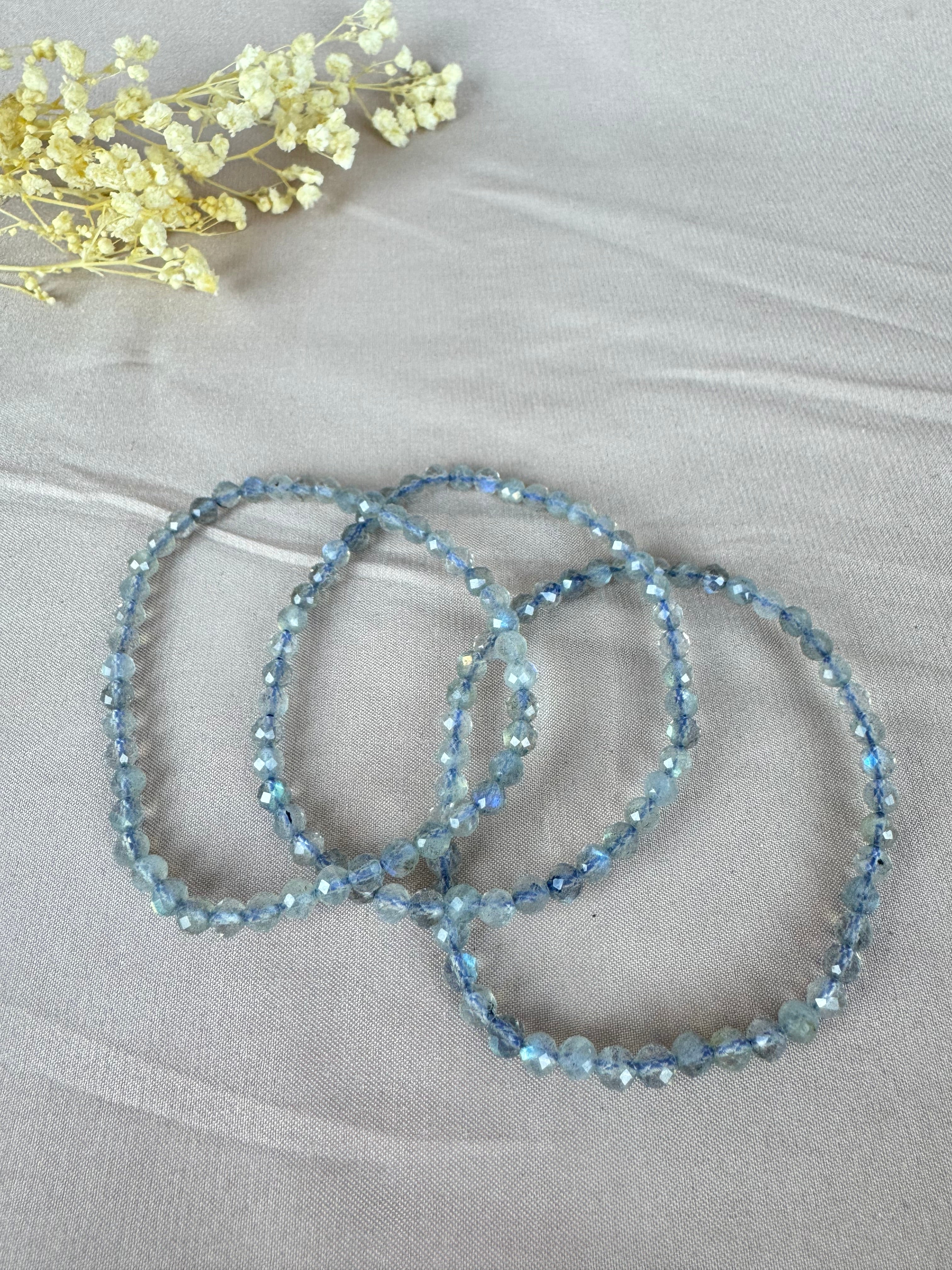 Armbanden Labradoriet Facet 4mm