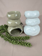 Wax brander Stenen stapel