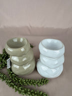 Wax brander Stenen stapel