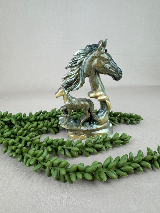Epoxy Paardenbeeldje moeder met veulen