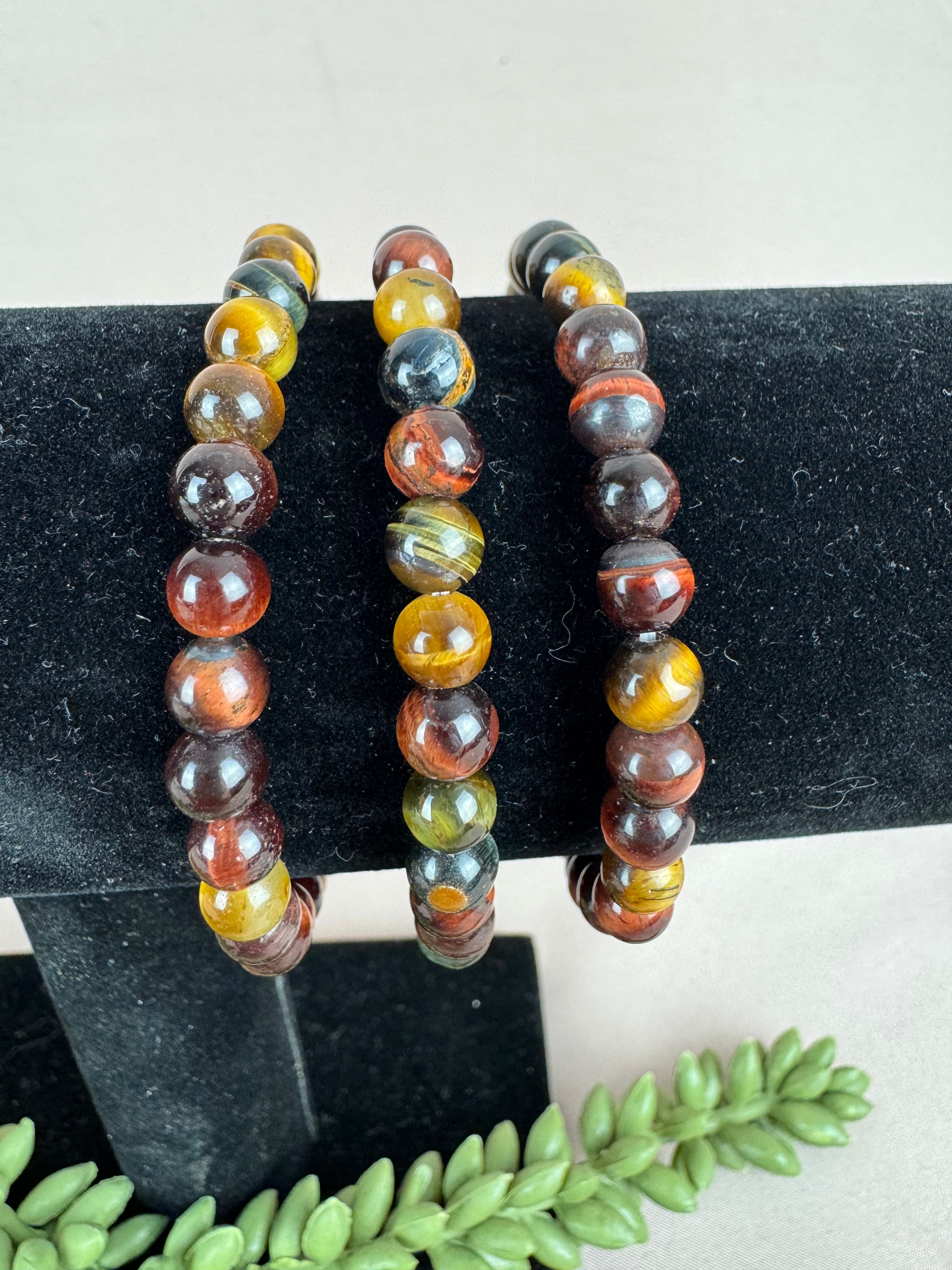 armbanden Tijger oog 3 kleur