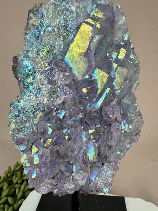 Aura amethist op standaard #1346