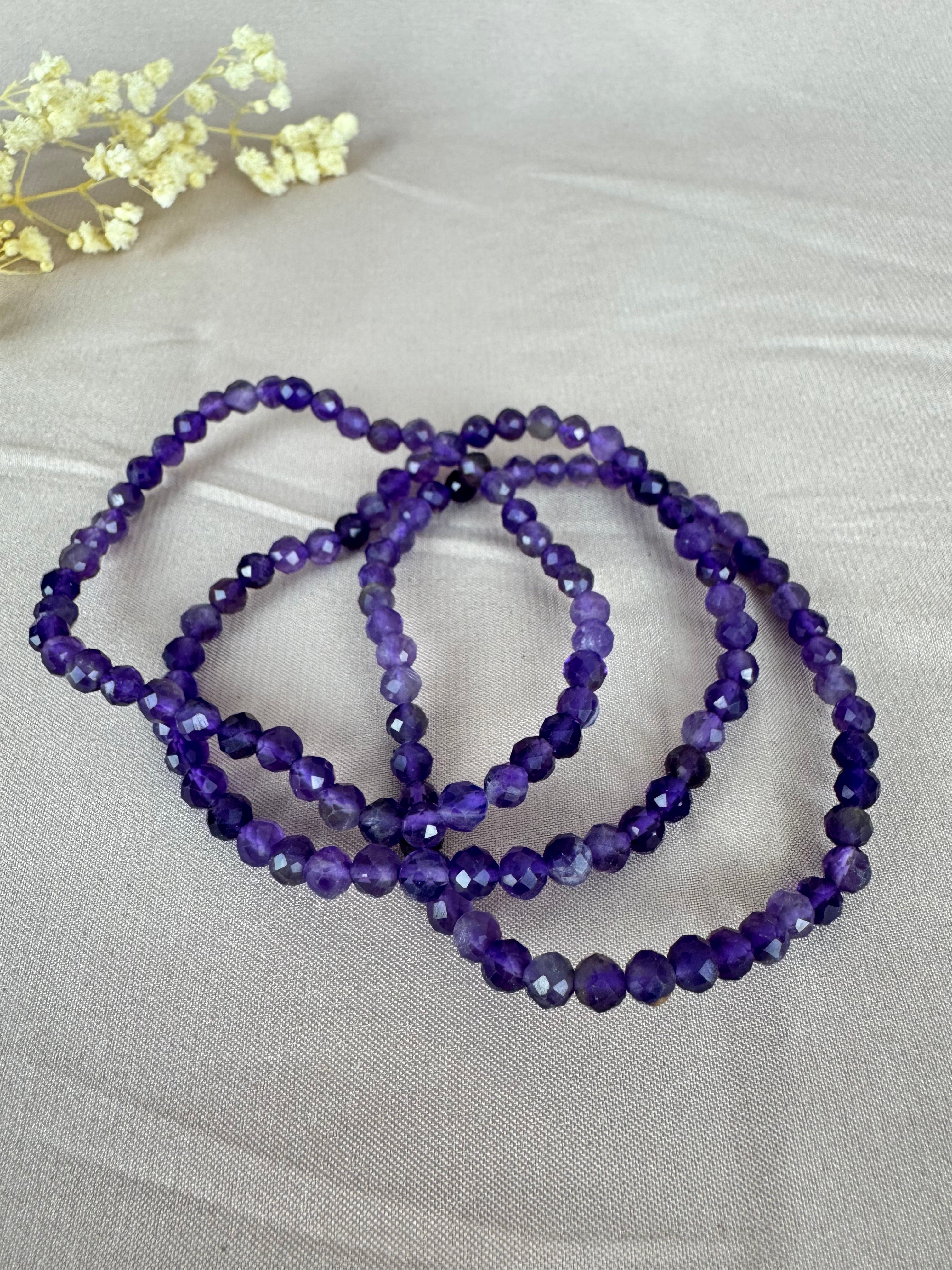 Armbanden Amethist Facet geslepen