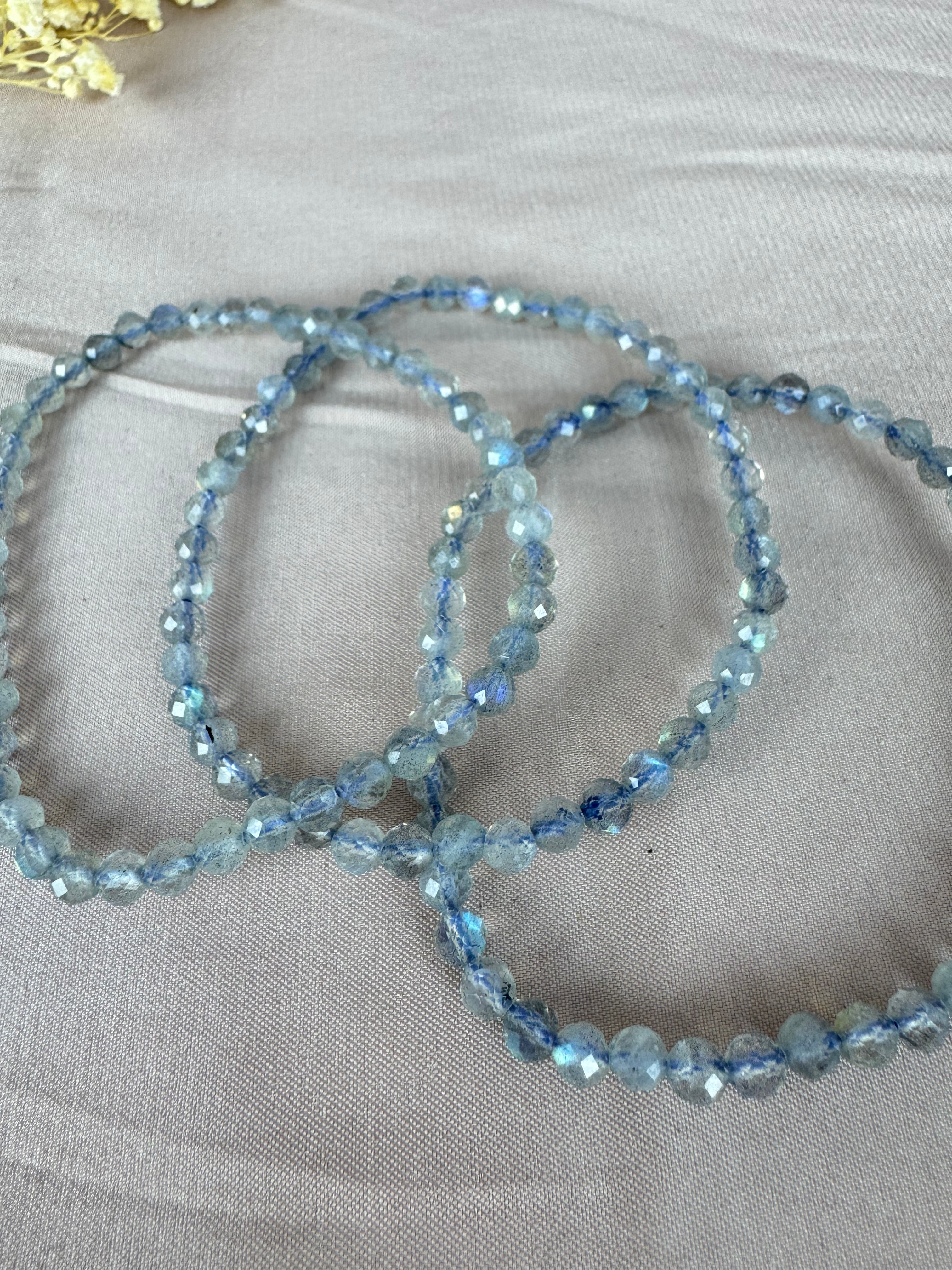 Armbanden Labradoriet Facet 4mm