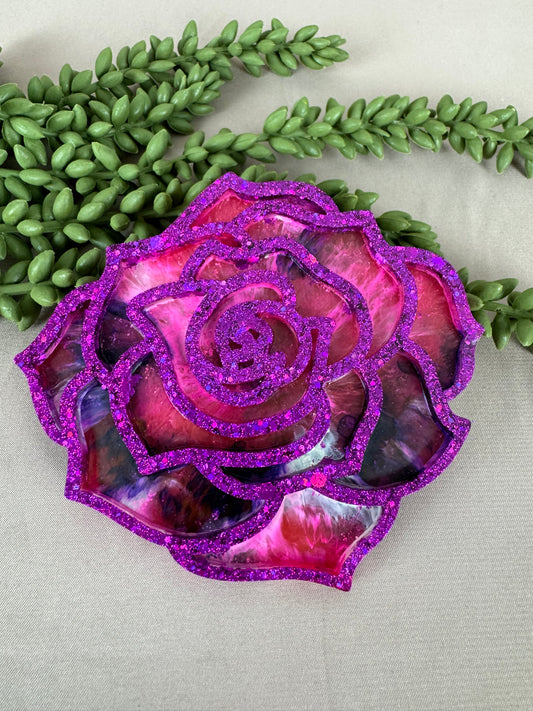 Epoxy Holografische vlinder en roos