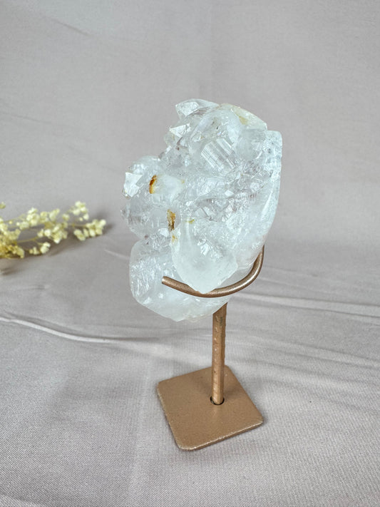 Roze amethist op standaard mini #1437