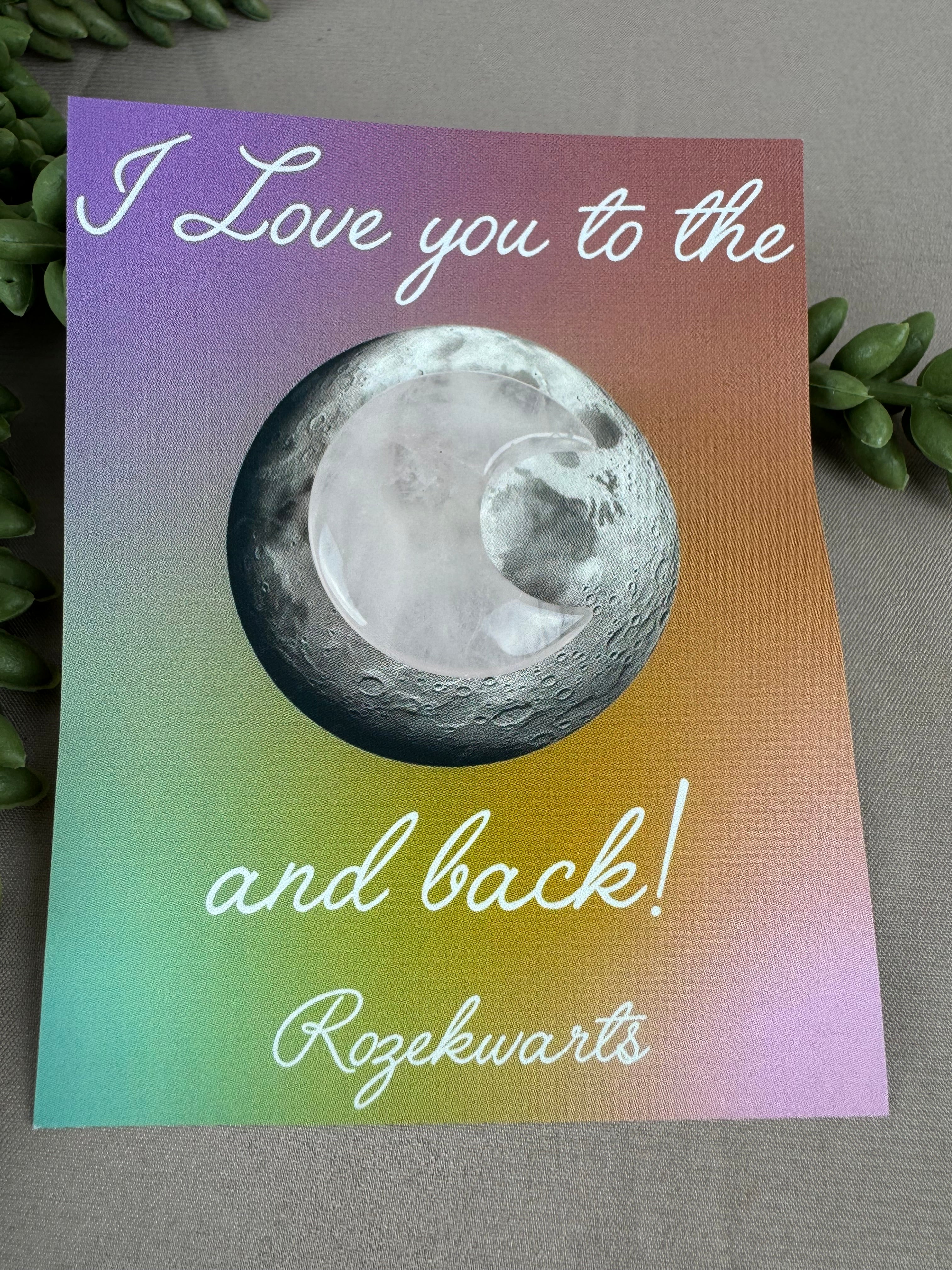 Cadeau zakje I Love you Moon