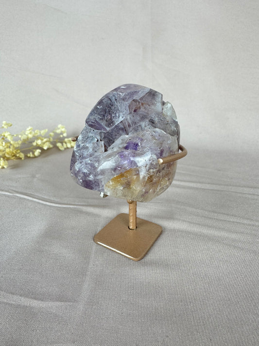 Roze amethist mini op standaard #1438
