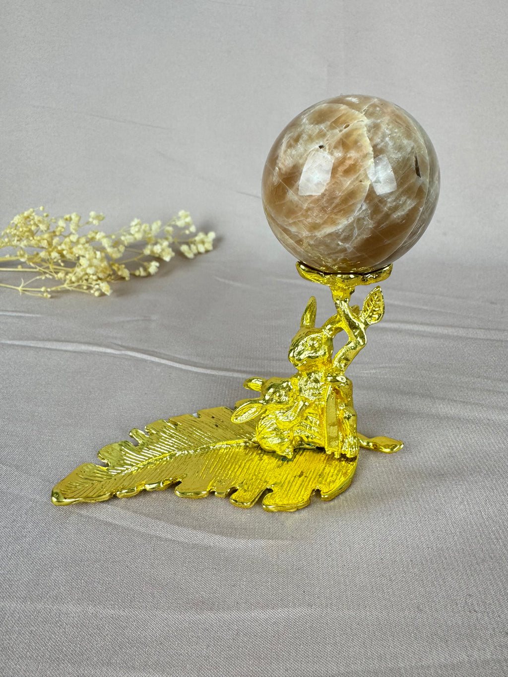 Bol houder konijn met blad