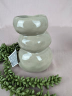 Wax brander Stenen stapel