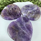 Worry stone amethist hartje