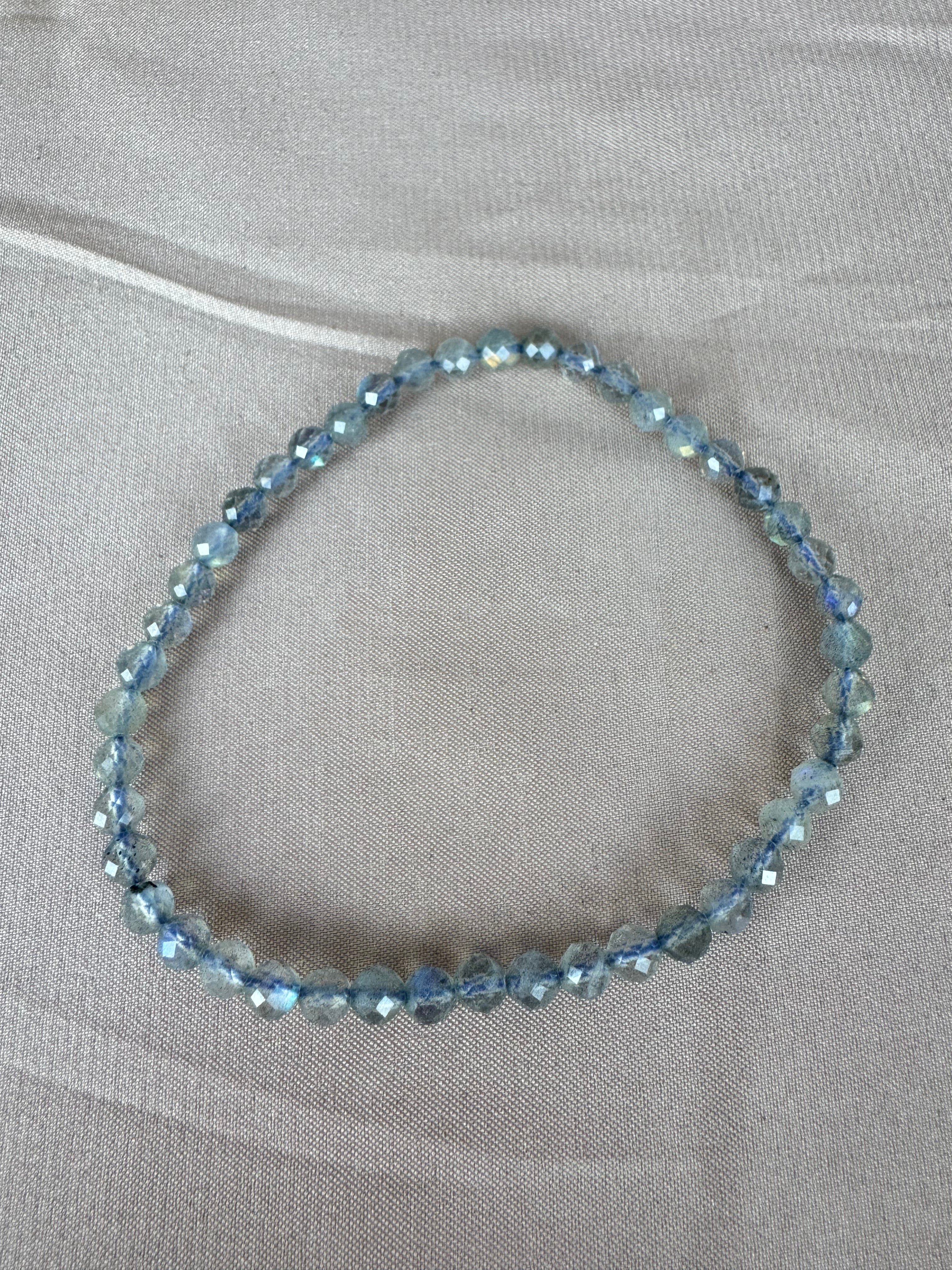 Armbanden Labradoriet Facet 4mm